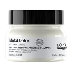 L'Oréal Professionnel Metal Detox Mask, Anti-Metal Hair Mask for Color Treated & Damaged Hair, Protects Color & Reduces Breakage, 250 ML