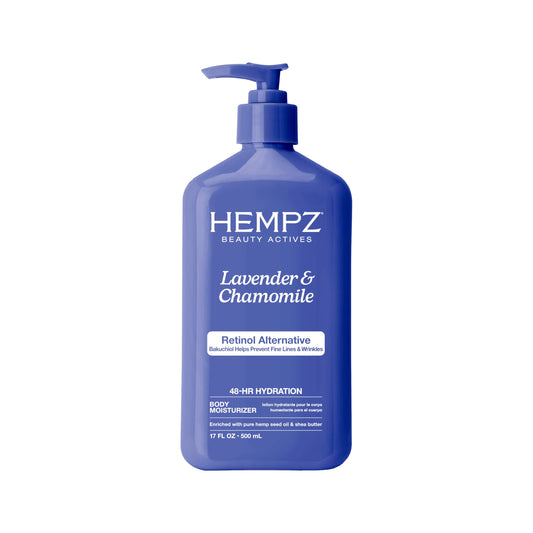 HEMPZ Body Lotion - Lavender & Chamomile Herbal Limited Edition Daily Moisturizing Cream, Shea Butter, Aloe, Lavender Extract Body Moisturizer - Skin Care Products, Hemp Seed Oil - 17 Fl Oz