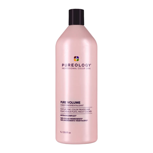 Pureology Pure Volume Conditioner, Voluminizing Conditioner, For Flat, Fine Colour-Treated Hair, Clarifying, Removes Oil and Build-Up, Vegan, Sulfate-Free, Paraben-Free