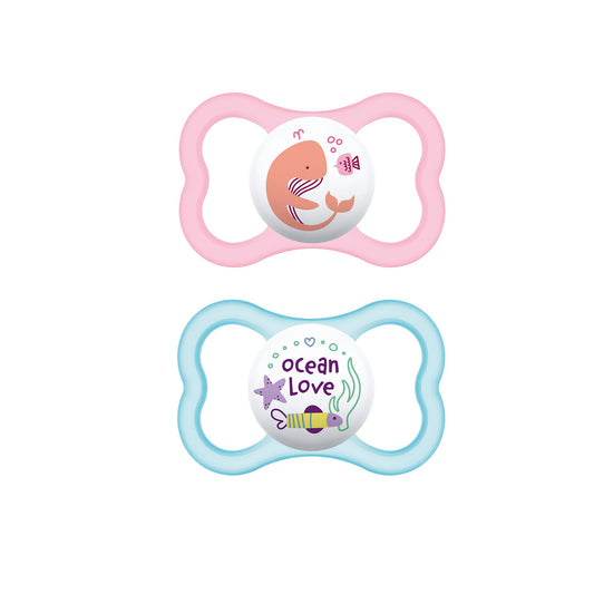 MAM Air Pacifier for Babies 6-16 Months, Extra Air Flow For Sensitive Skin, Developed With Medical Experts, BPA-Free Skin Soft Silicone, 4 Pack, Made In Europe