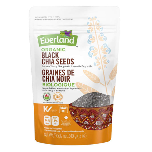 Everland Organic Chia Seeds Black, 340gm