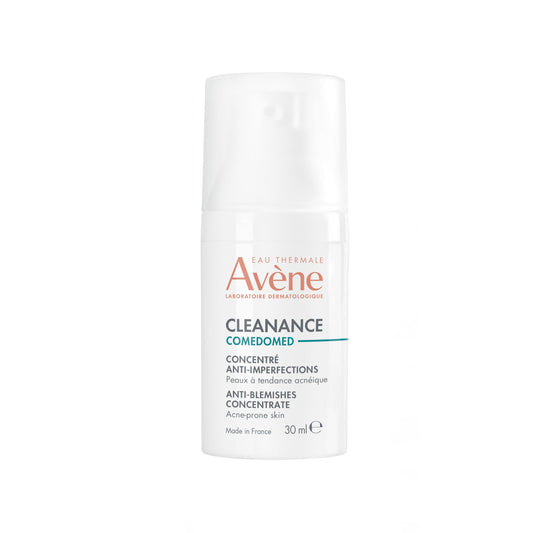 Eau Thermale Avène Cleanance Comedomed anti-blemish concentrate, clarifying water-gel, fragrance and silicone free, for acne-prone skin and pimples, airless pump, 30 ml, Packaging may slightly vary