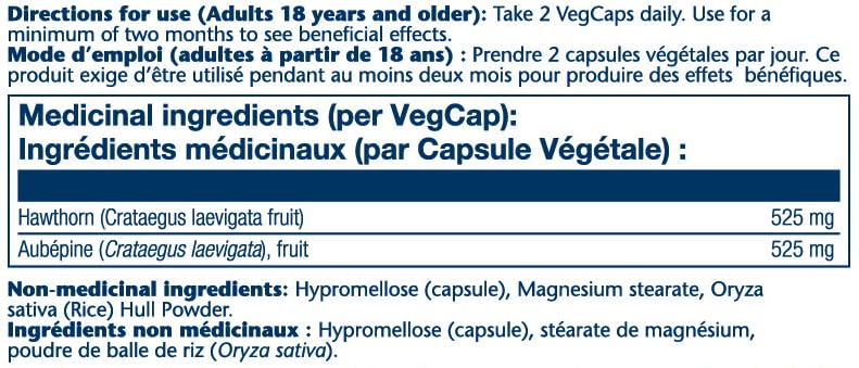 Solaray Hawthorn Berry, 1050mg | Cardiovascular Function & Healthy Circulation Support Crataegus Oxyacantha, Whole Berry Diet Supplement Non-GMO, 180 VegCaps (525mg Per Capsule), Natural Color
