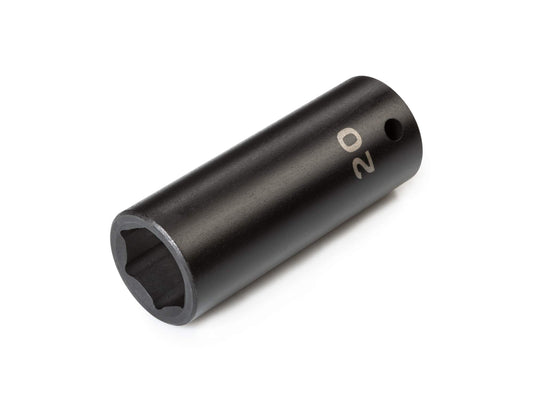 TEKTON 1/2 Inch Drive x 20 mm Deep 6-Point Impact Socket | SID23120