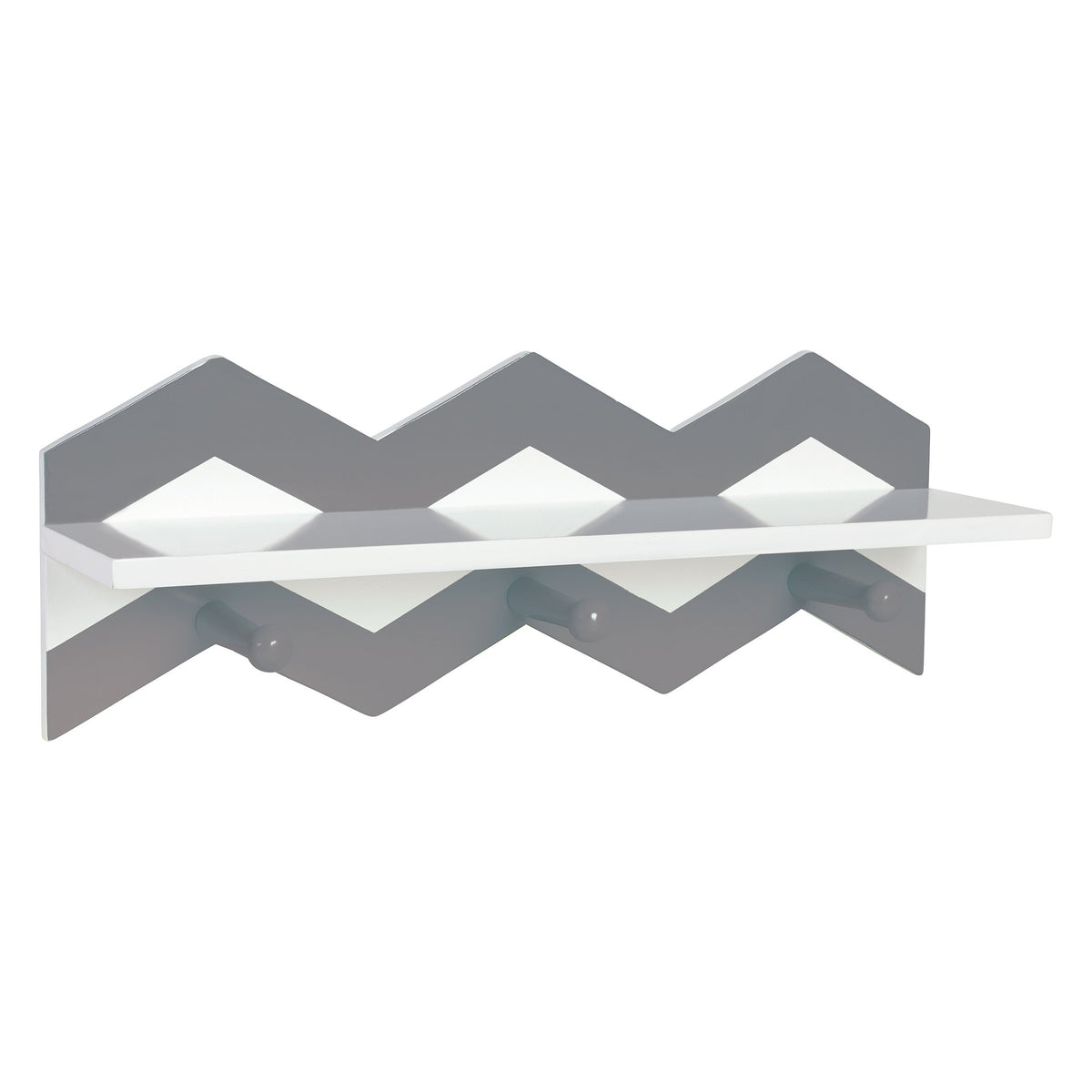 Trend Lab Chevron Wall Shelf, Gray
