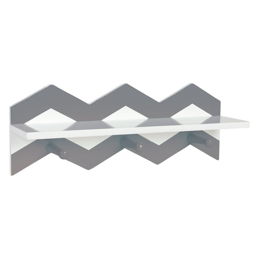 Trend Lab Chevron Wall Shelf, Gray
