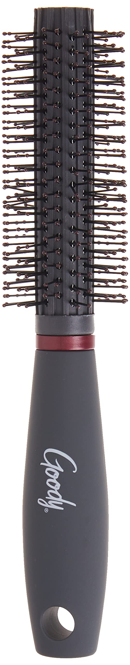 Goody Smart Classics, Medium Round Brush - Styling Brush - Detangler Brush For Quick Touch-Ups Throughout The Day for All Hair Types - Pain-Free Hair Accessories for Women, Men, Boys, and Girls
