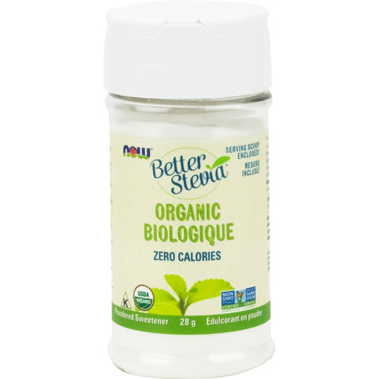 NOW BetterStevia, Organic Zero-Calorie Extract Powder, Keto Friendly, Suitable for Diabetics, No Erythritol, 28g