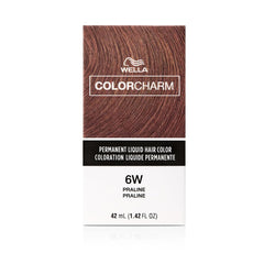 WELLA Color Charm Permanent Liquid Hair Color for Gray Coverage, 6W Praline