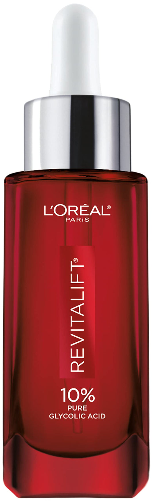 L’Oréal Paris Glycolic Acid Face Serum, Revitalift Triple Power LZR, With 10% Pure Glycolic Acid to Exfoliate and Reduce the Look of Wrinkles, Skincare, 30 Millilitre