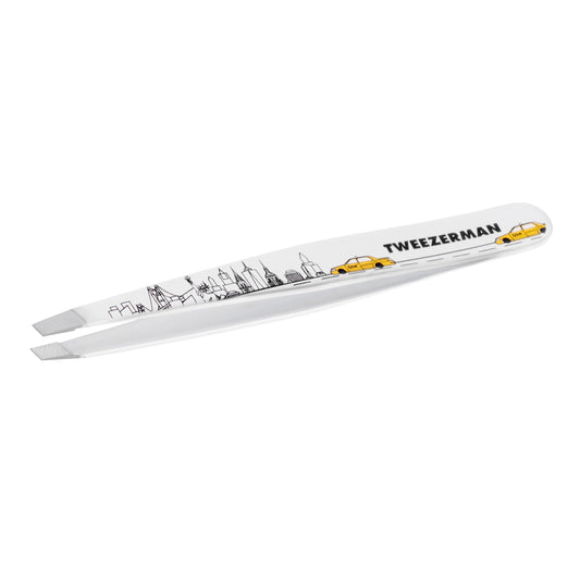 Tweezerman Exclusive 40th Birthday Slant Tweezer - Hair Removal Tweezers, Stainless Steel