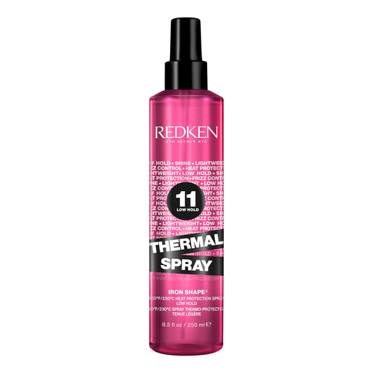 Redken Thermal Spray Low Hold, Lightweight Heat protection, For Curling and Flat Irons, Enhances Shine and Reduces Frizz, 250ml