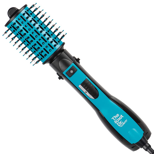 The Knot Dr. for Conair BC118C Detangling Hot Air Brush Wet/Dry Styler Teal 1 Count (Pack of 1)