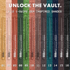 NYX PROFESSIONAL MAKEUP, Vivid Rich Mechanical Pencil, Eyeliner, Rich shades, Vegan Formula - Emerald Empire (Dark Green)