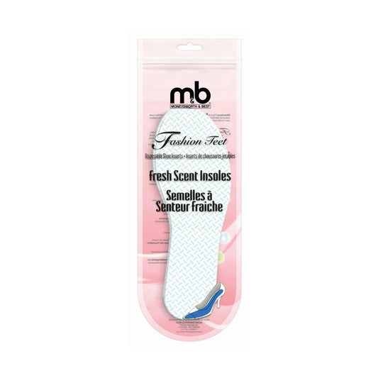 MONEYSWORTH & BEST | FRESH SCENT REPLACEMENT INSOLES | WOMEN'S SIZE 7 | 6 PAIRS | MADE IN SPAIN