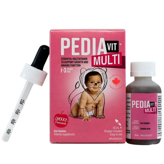 PediaVit Liquid Multi with Vitamins A, D & C | Ideal for Children 1-3 Years | Essential Multivitamin to Support Growth and Immune Function | Oral Solution, 50mL