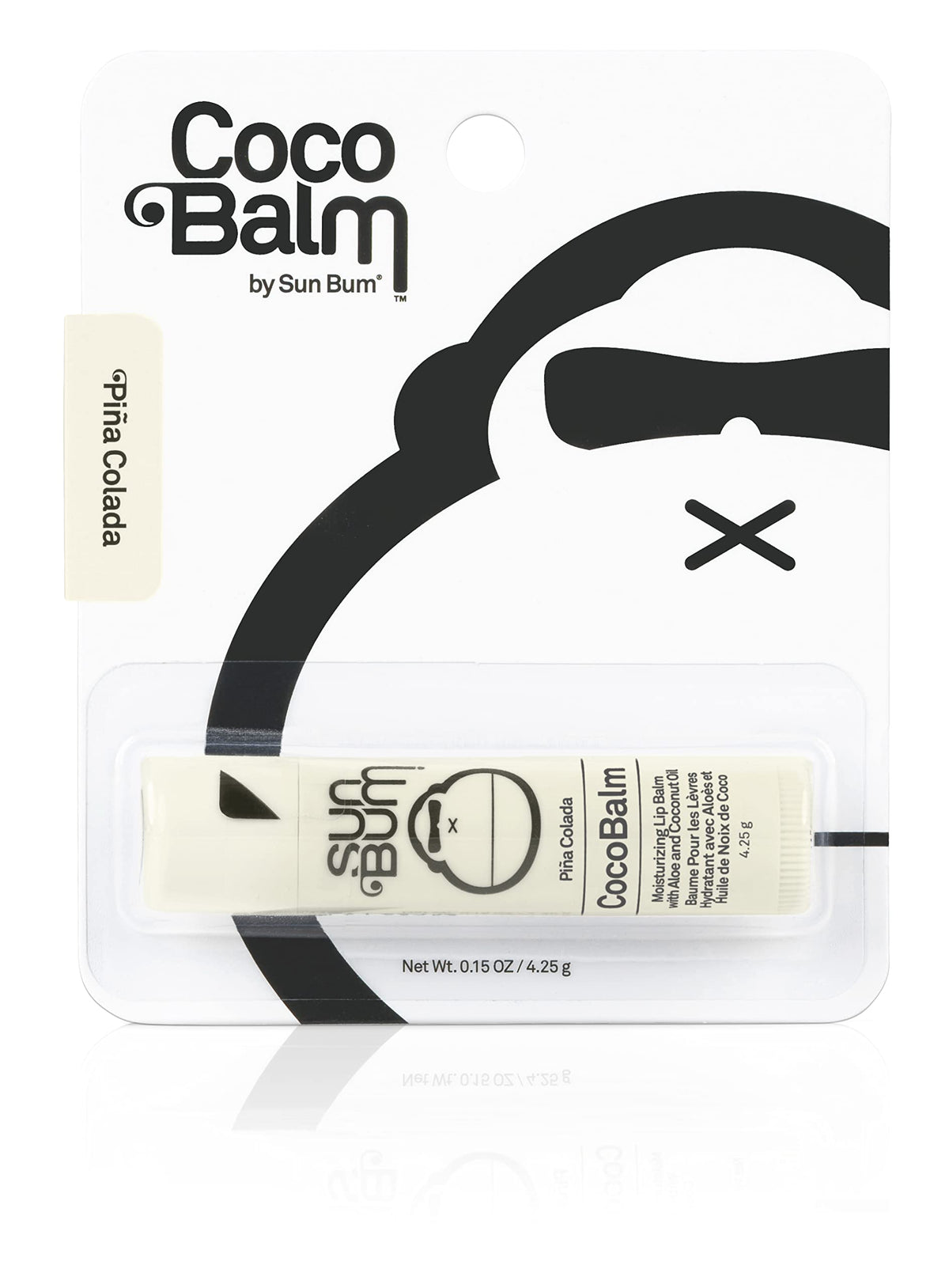 Sun Bum Pina Colada Lip Balm - Hydrating with Aloe - Vegan - 4.25g