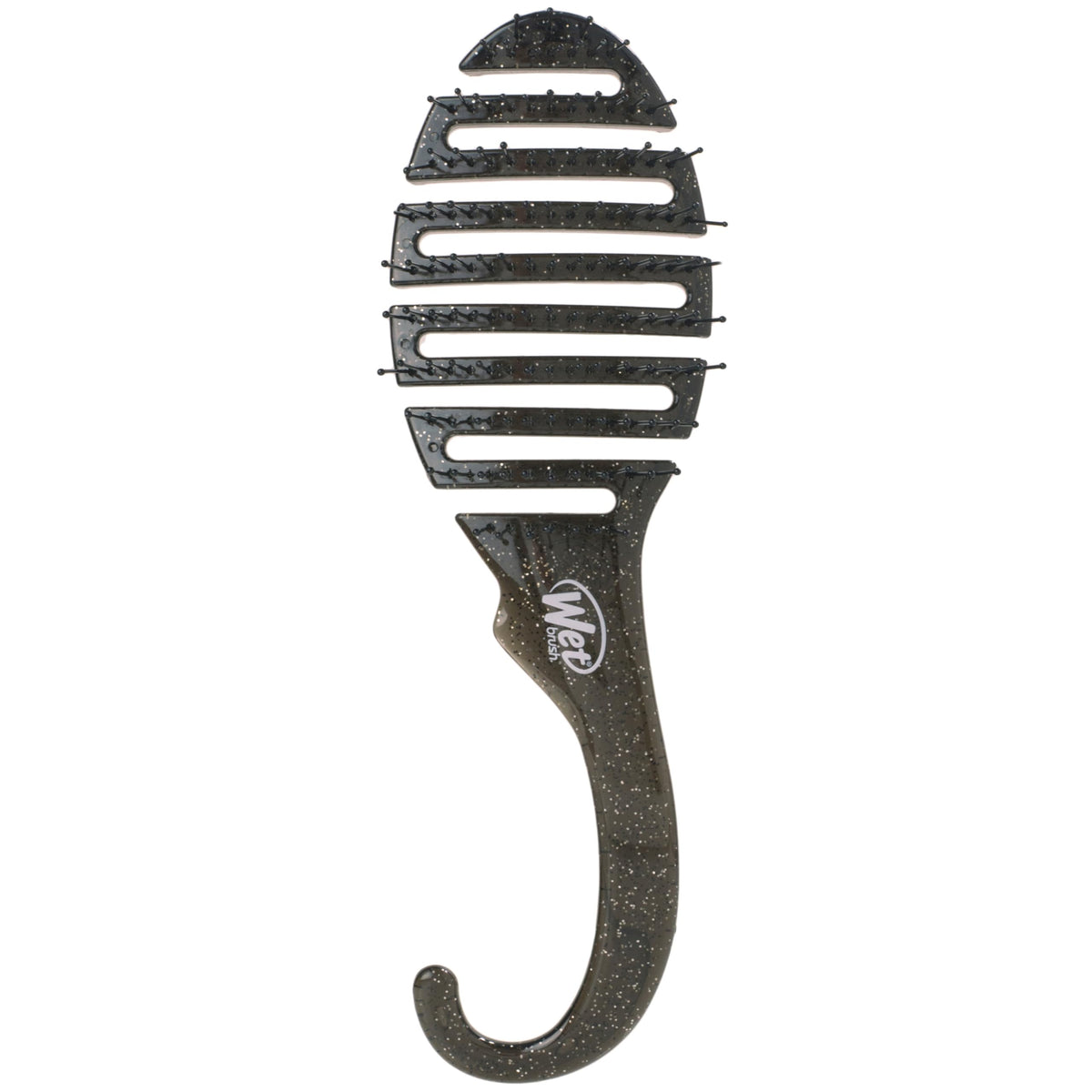 Wet Brush Hair Brush Shower Detangler - Black Glitter - Shower Hair Brush With Ultra-soft IntelliFlex Bristles - Glide Through Tangles With Ease For All Hair Types - For Women, Men, Wet And Dry Hair