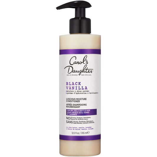 Carol's Daughter Black Vanilla Moisturizing Conditioner, with Rosemary Oil and Shea Butter, for Curly, Wavy Hair, 355ml
