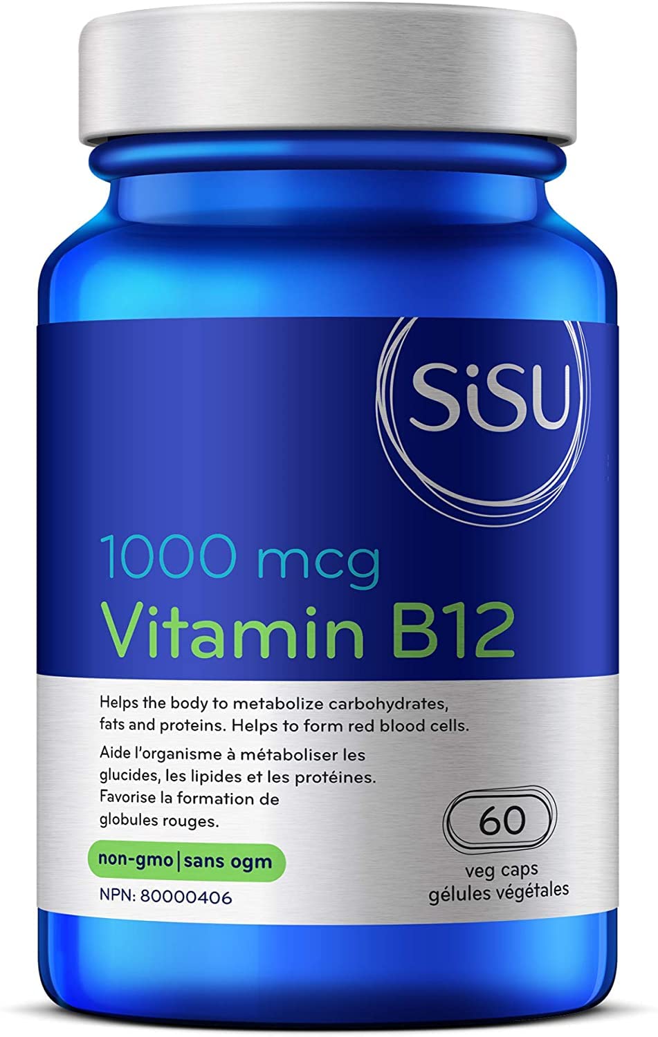 SISU B12 1000 mcg cyanocobalamin 60 VC