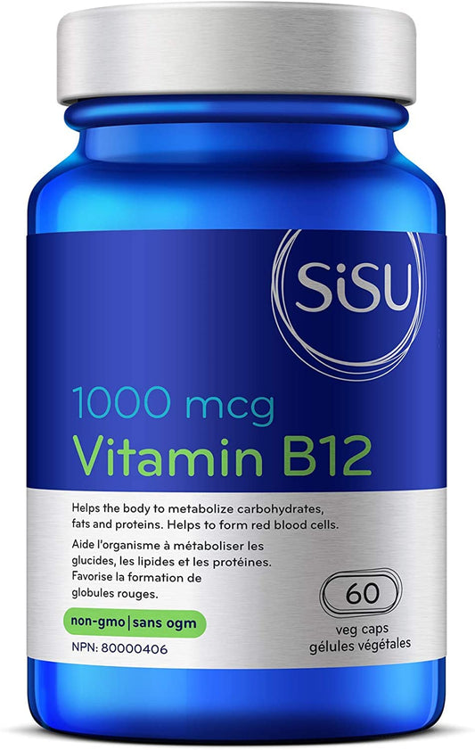 SISU B12 1000 mcg cyanocobalamin 60 VC