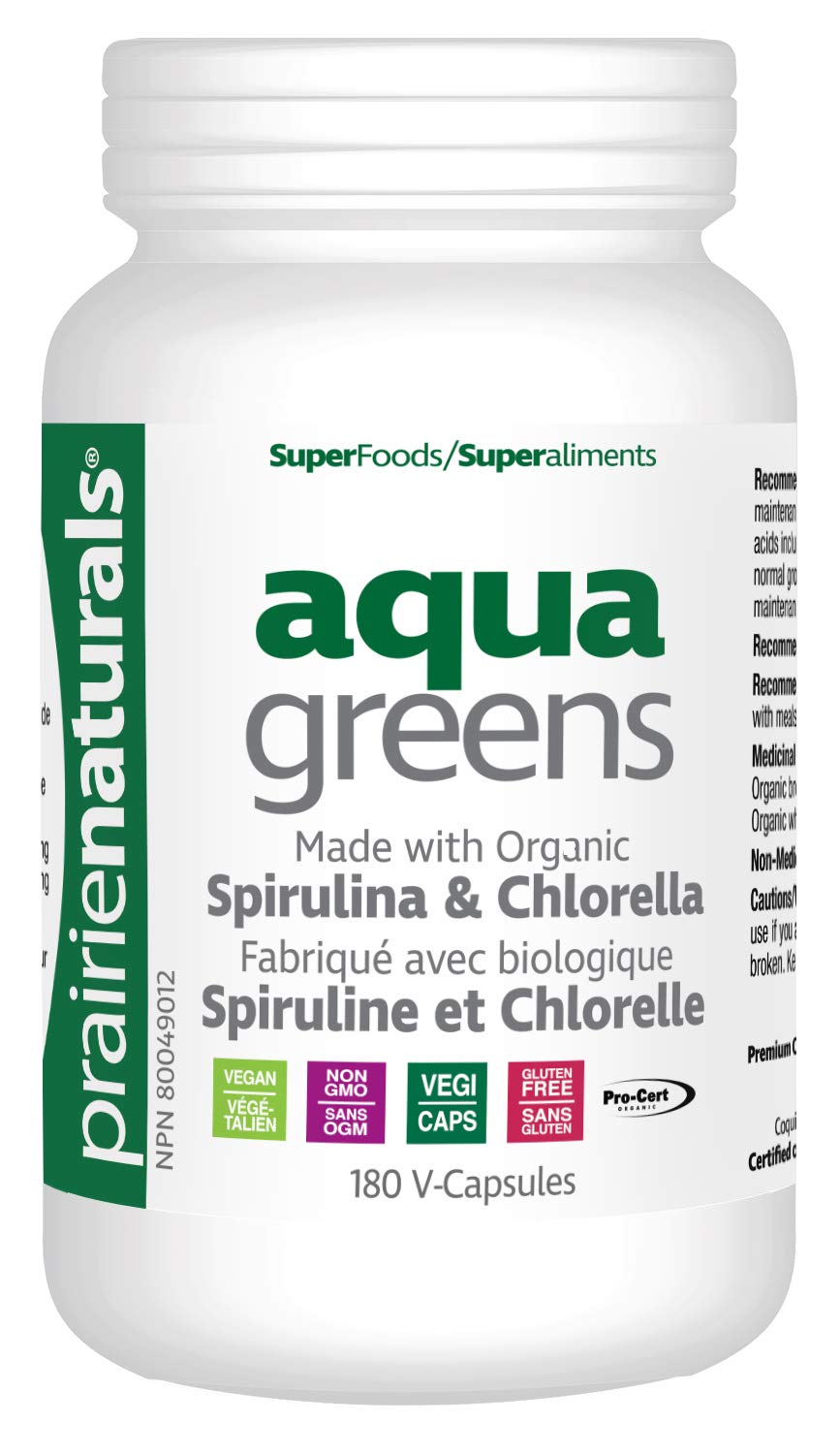 Prairie Naturals Organic Aqua Greens VCaps - 180 Count