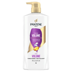 Pantene Conditioner for Fine Hair, Volume & Body, Safe for Color-Treated Hair, 476 mL