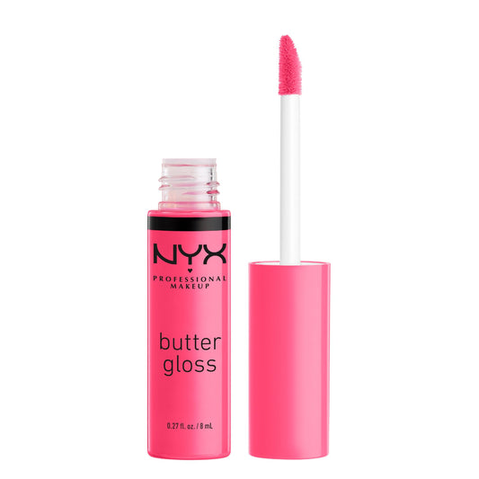 NYX Professional Makeup, Butter Gloss, Lip Gloss, Non-Sticky - Peaches And Cream (Pink Coral)