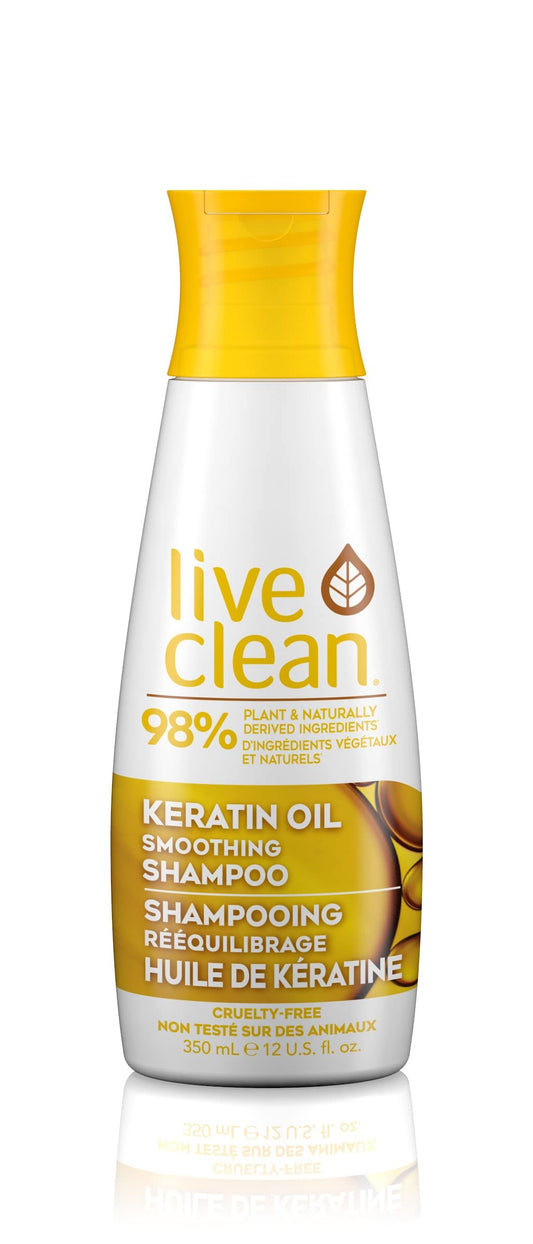Live Clean Keratin Oil Smoothing Shampoo, 350 mL