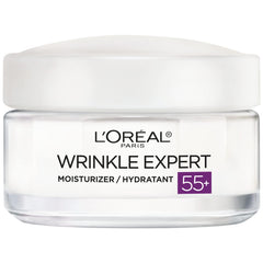 L'Oreal Paris Wrinkle Expert 55+ Anti Aging Day & Night Face Moisturizing Cream, With Calcium to Reduce the Look of Wrinkles, Skin Contours & Density Loss, 50mL