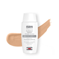 ISDIN Eryfotona Ageless SPF 50, Tinted Mineral Sunscreen for Face with Zinc Oxide, Anti-Aging Sunscreen, No White Cast, Dermatologist Recommended, 1.7 Fl Oz