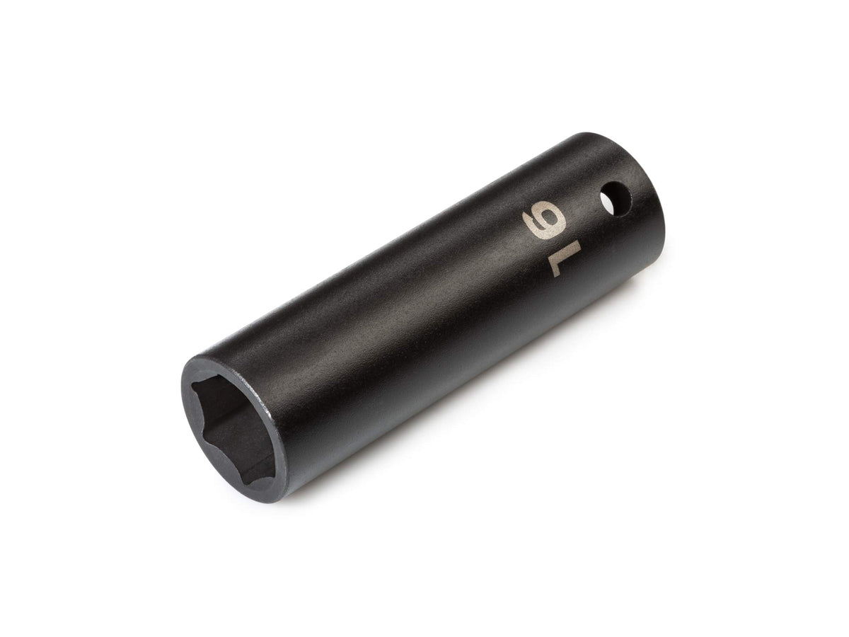 TEKTON 1/2 Inch Drive x 16 mm Deep 6-Point Impact Socket | SID23116