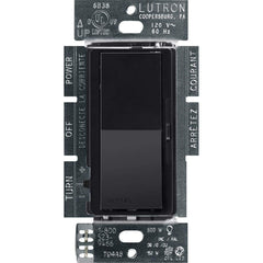 Lutron Diva LED+ Dimmer for Dimmable LED, Halogen and Incandescent Bulbs | Single-Pole or 3-Way | DVCL-153P-BL | Black