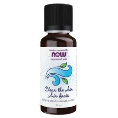 NOW Essential Oils, Clear the Air Oil Blend, Purifying Aromatherapy Scent, Blend of Pure Essential Oils, Steam Distilled, Vegan, Child Resistant Cap, 30mL
