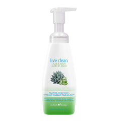 Live Clean Foaming Hand Wash, Aloe & Agave, 400 mL