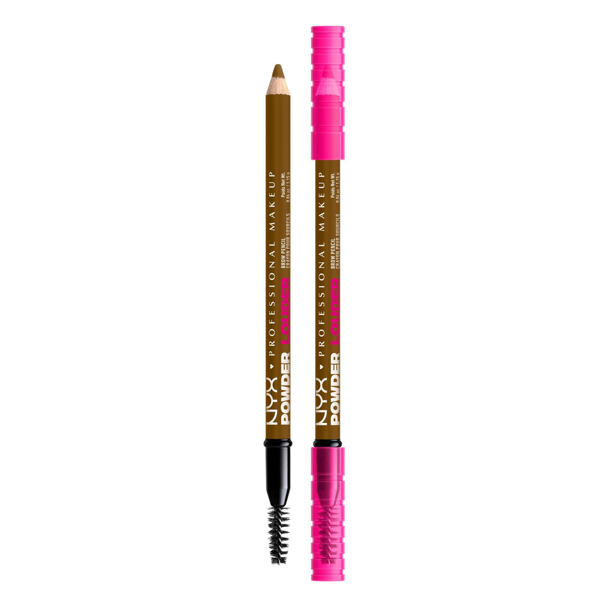 NYX Professional Makeup Powder Louder, Brow Pencil, 12HR Wear, Buildable Thickening Micro-Fibers, Soft Matte Pigments, Natural Brow Look, Vegan Formula, Shade: Blonde