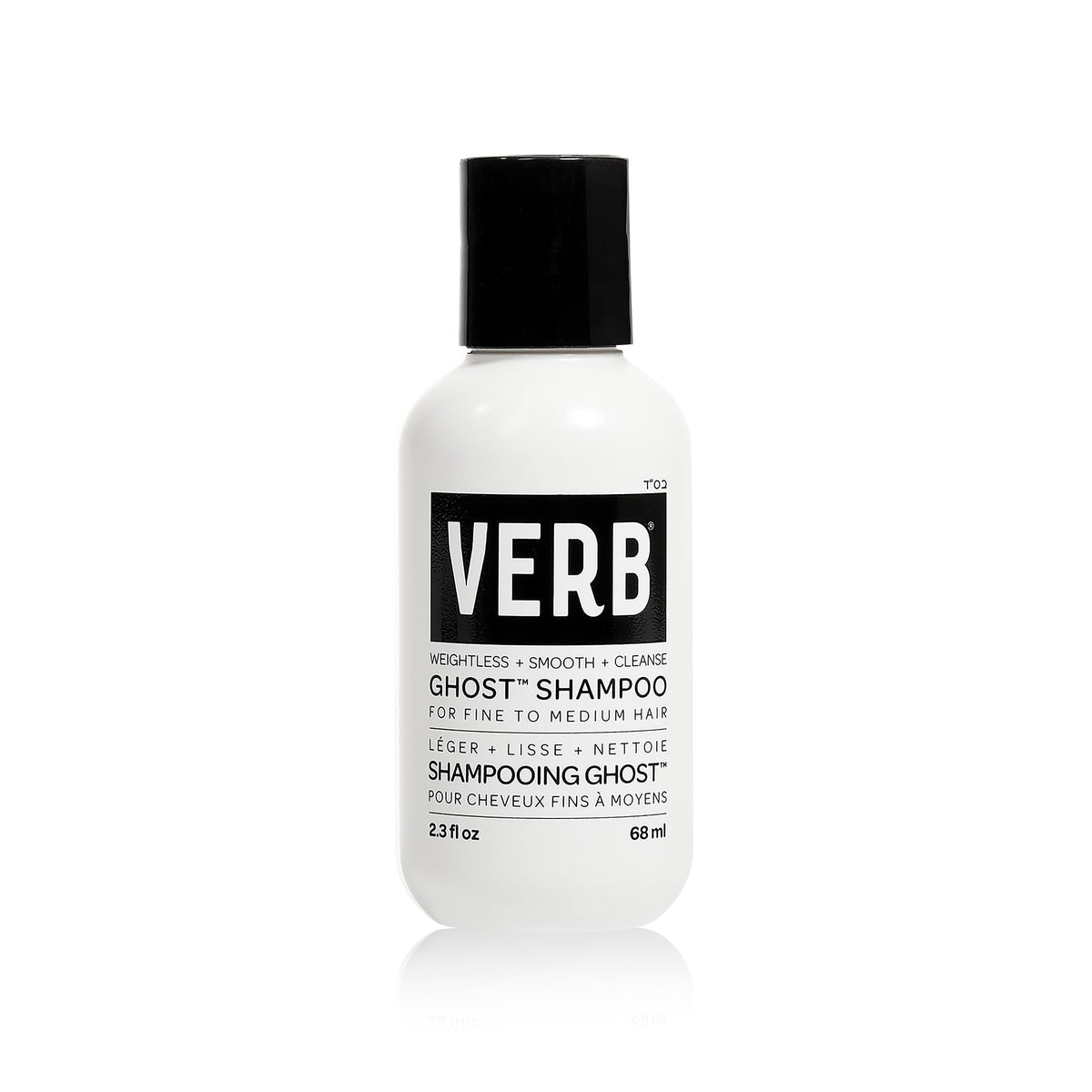 VERB Ghost Shampoo, 2.3 fl oz - Infused with Moringa Oil - Cleanses Fine and Weighed Down Hair - Vegan, No Parabens or Harmful Sulfates