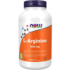 NOW Supplements, L-Arginine 500 mg, Nitric Oxide Precursor, Amino Acid, 250 Veg Capsules