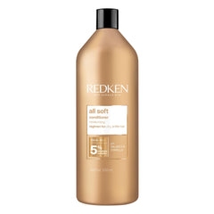 REDKEN Conditioner for Dry, Brittle Hair, Moisturizes and Provides Intense Softness and Shine, With Argan Oil, All Soft, 1000 ml