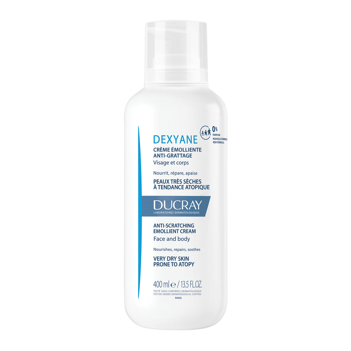 Ducray - Dexyane Emollient Cream - Dry to Very Dry Skin, Atopy-Prone Skin - Face, Body - 400ml