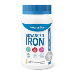 Progressive Advanced Iron 15 Mg, High Absorbtion, Gentle on The Stomach, 45 count