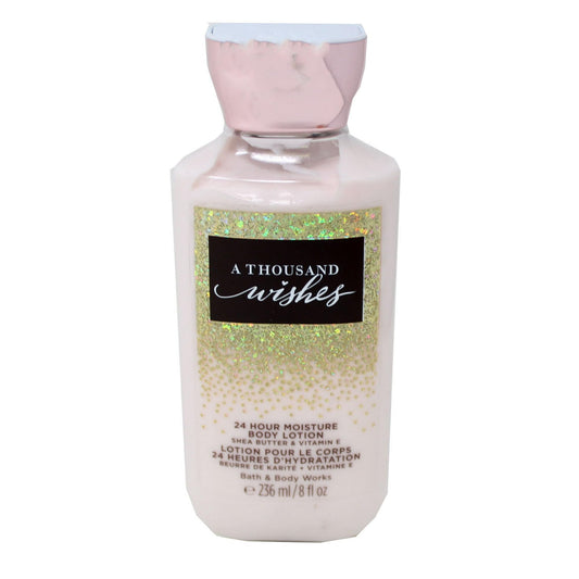 Bath & Body Works A Thousand Wishes 24 Hour Moisture Body Lotion Shea Butter & Vitamin E 8.0, Ounce