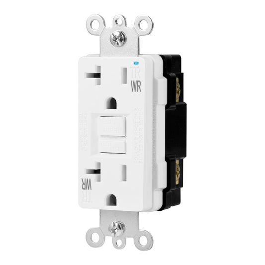 Amazon Basics Weather-Resistant GFCI Receptacle with LED Indicator, 20 Amp