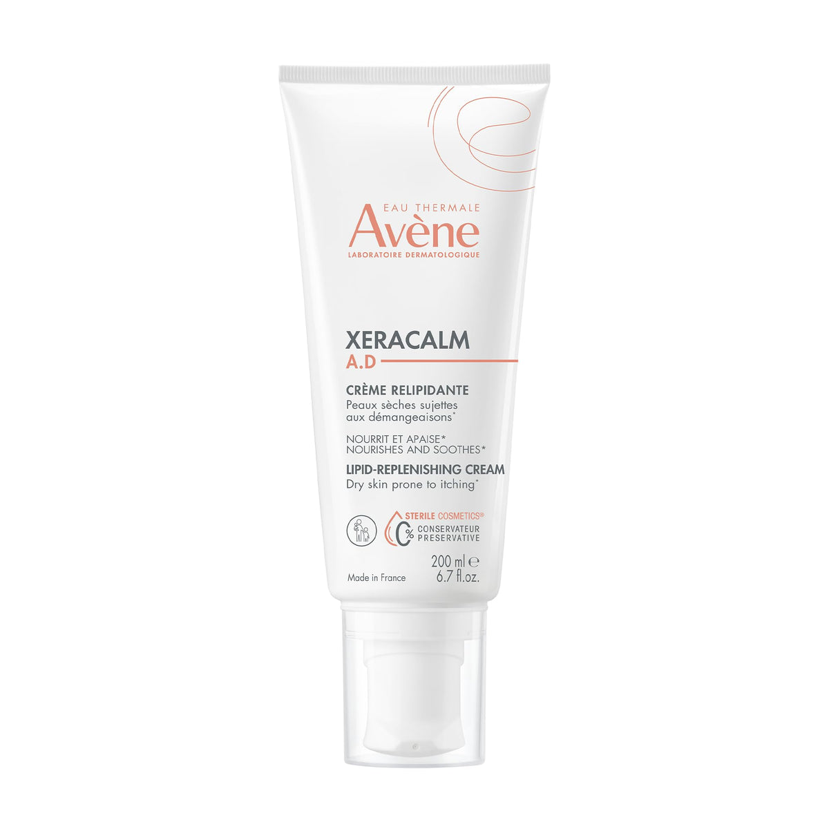Avene Xeracalm A.D Lipid-Replenishing Cream, 6.76 Fl Oz