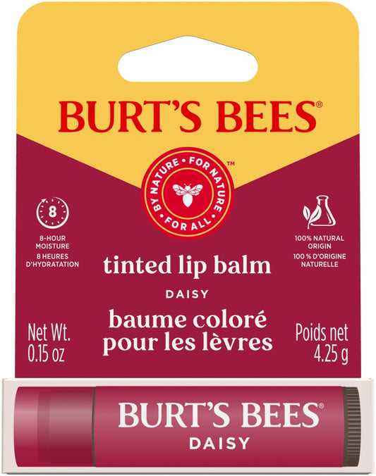 Burt's Bees 100% Natural Origin Moisturizing Tinted Lip Balm, Daisy with Shea Butter
