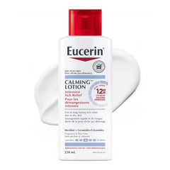 EUCERIN Calming Intensive Itch Relief Lotion for Itchy Dry Skin | Body Lotion, 250mL | Dry Skin Lotion | Ceramide Lotion | Fragrance-free Lotion | Non-Greasy Cream | Recommended Brand by Dermatologists