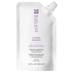 Biolage HydraSource Deep Treatment Mask, For Dry Hair, Intense Hydration and Smoothing, with Micro Filtered Aloe Vera and Fermented Hyaluronic Acid, Cruelty Free, Vegan, Packaging May Vary