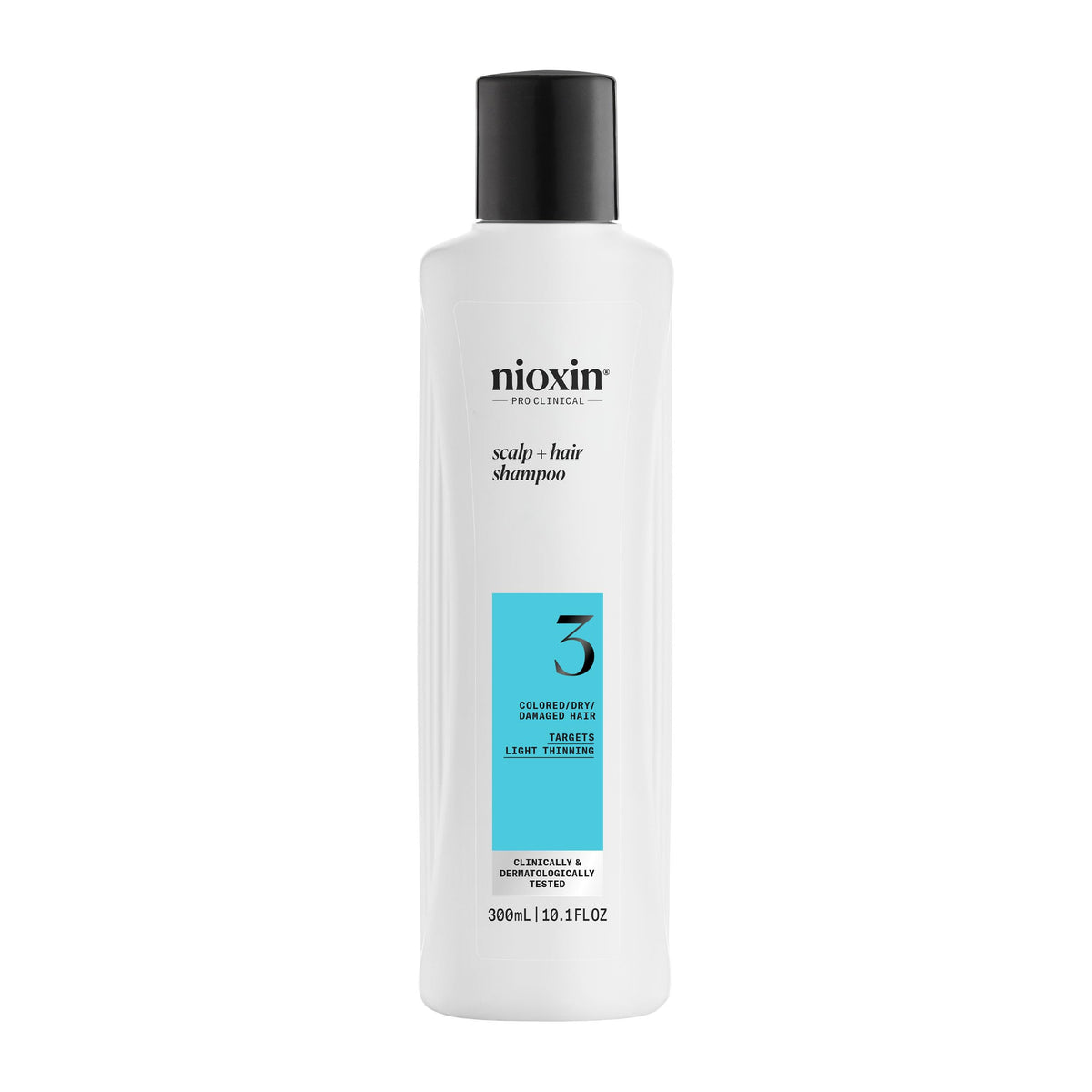 Nioxin System 3 Scalp + Hair Thickening Shampoo | For Colored, Dry, & Damaged Hair with Light Thinning | Maintain Vibrant Color | Strengthen & Nourish with Niacinamide & Biotin | 10.1 Fl Oz