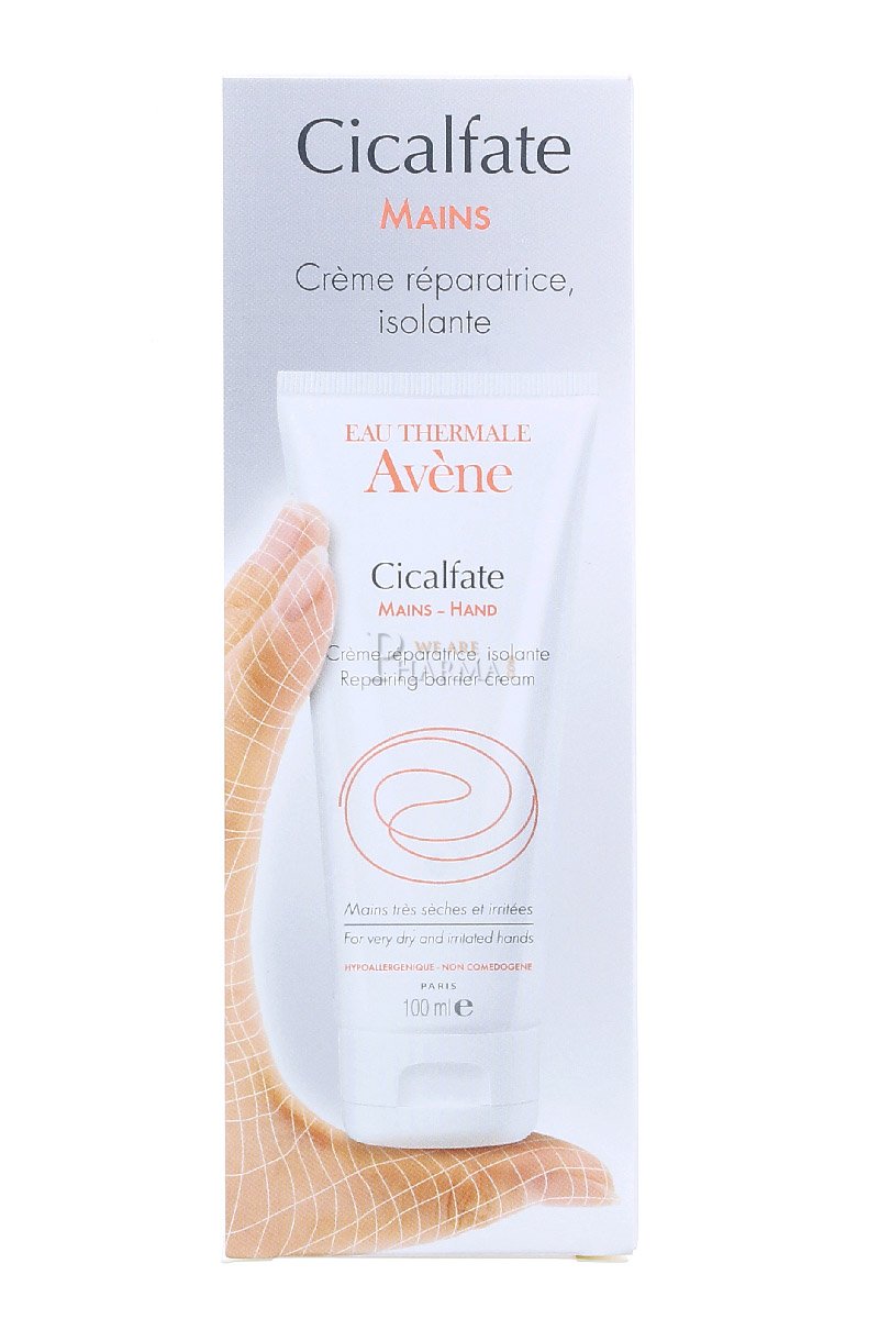 Eau Thermale Avène Cicalfate HAND Restorative Barrier Cream, Intense Nourishing Lotion for Dry Cracked Hands, 100 ml