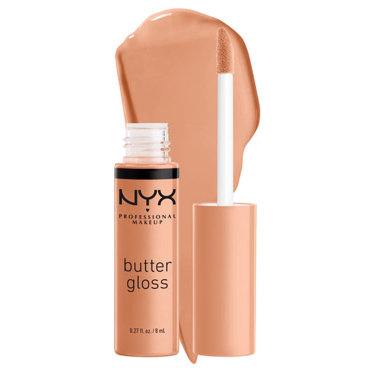 NYX Professional Makeup Butter Gloss, Silky smooth non-sticky formula lip gloss, Fortune Cookie, 8mL